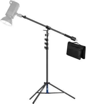 Trípode Neewer 300mm Air Cushion Light Stand With 90 - 15cm Boom Kit - Black