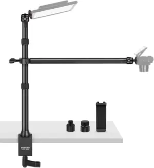 Soporte Neewer Table Top Whith Auxiliary Holding ARM TL253A - Negro