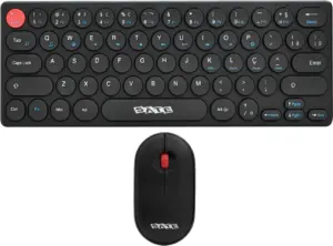 Teclado y Mouse Inalámbrico Satellite AK-6011G Negro (Portugués)