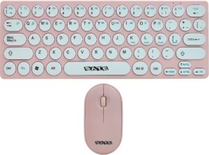 Teclado y Mouse Inalámbrico Satellite AK-6032G Rosa (Español)