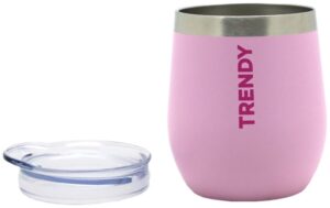Guampa para Mate Trendy 16267B con tapa280mL - Rosado