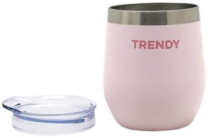 Guampa para Mate Trendy 16268B con tapa 280mL - Rosada