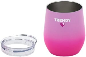 Guampa para Mate Trendy 18486 con tapa 280mL - Fucsia