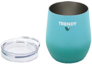 Guampa para Mate Trendy 18486 con tapa 280mL - Aqua