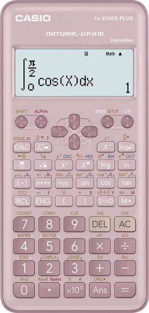Calculadora Científica Casio FX-570ES PLUS 2da Edición Pink