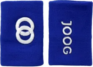 Muñequera Joog Logo/Joog Azul/Blanco (1 par)