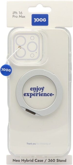 Funda Joog para iPhone 16 Pro Max Neo Hybrid/360 Stand Transparent
