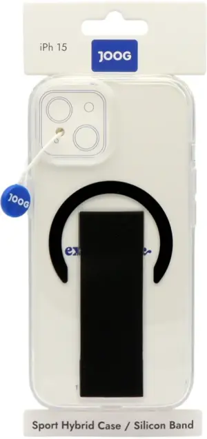 Funda Joog para iPhone 15 Sport Hybrid/Silicon Band Clear