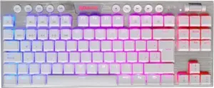 Teclado Gaming Redragon Horus TKL K622W-RGB Blanco (Español Alámbrico) Switch Rojo