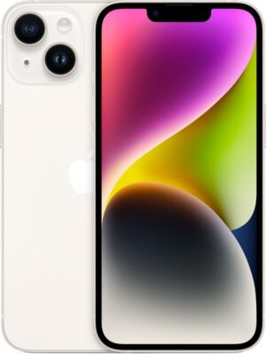 Apple iPhone 14 128GB Pantalla 6.1" Starlight A2884 MVUQ3CH (Dual Nano-Sim)