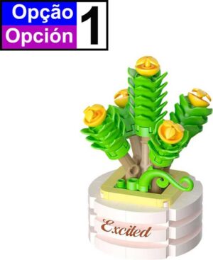 Bloques de Construcción Succulets Potted Plants Koco - 01001-12  (Diverso)