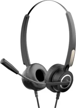 Auricular HP DHE-8000 con micrófono USB - Negro