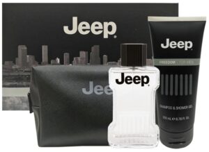 Kit Jeep Freedom Aftershave 100mL+Champú+Shower Gel 200mL+Neceser