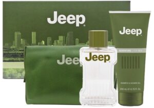 Kit Jeep Adventure Aftershave 100mL+Champú+Shower Gel 200mL+Neceser