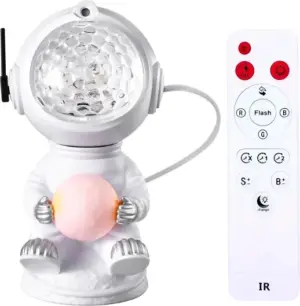 Proyector Astronaut Star Ligth Nebula - Blanco/Gris (con control)
