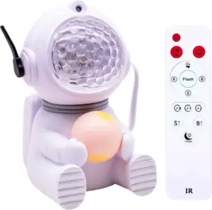 Proyector Astronaut Star Ligth Nebula Galaxy - Blanco (con control)
