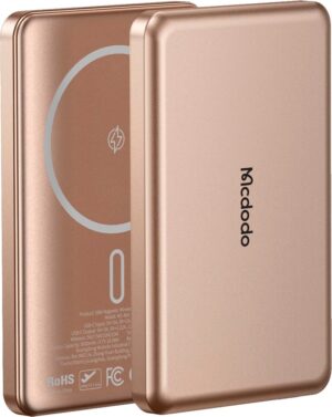 Cargador Portátil Mcdodo MC-464 5000mAh 20W Magnetic Wireless Power Bank Gold