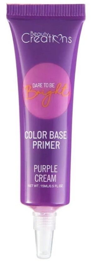 Base Primer de Color Beauty Creations Dare To Be Bright Purple Cream - 15mL