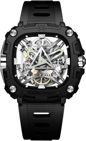 Reloj Masculino Ciga Design X051-BS01-W5B Mechanical Watch X Series Eye Of Horus Silver