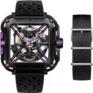 Reloj Masculino Ciga Design X011-BLPL-W25BK Mechanical Watch X Series Gorilla Neon Purple