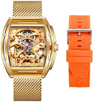 Reloj Masculino Ciga Design Z031-SIGO-W35OG Skeleton Mechanical Watch Z Series Gold