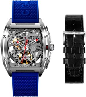 Reloj Masculino Ciga Design Z031-SISI-W15BU Skeleton Mechanical Watch Z Series Blue