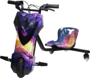Triciclo eléctrico HYE - TR02 8.5" Drift Car Blue/Orange Galaxy