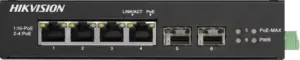 Ethernet Switch Hikvision DS-3T0506HP-E/HS 4 Puertos