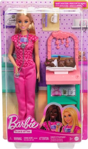 Muñueca Barbie Baby Doctor Mattel - JCR71-JCR72