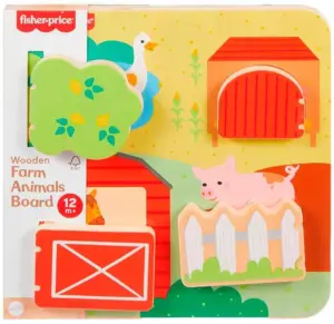 Tablero de Animales de Granja de Madera Fisher-Price - JCY33