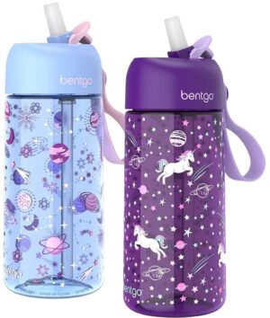 Botella Bentgo Kid Water - BGKDWB2-1 Unicorn and Lavender Galaxy (2Unidades)