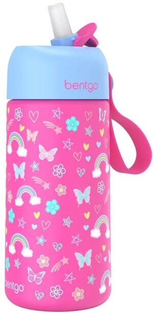 Botella Termica Bentgo Kids Water Bottle- BGKSTBL-RBO Rainbows and buerflies