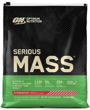 Optimum Nutrition Serious Mass Strawberry - 5.44Kg