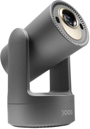Gimbal Projetor Joog J300 4K Portátil, WiFi, Bluetooth, Android, HDMI, USB (Grey)