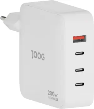 Cargador de Pared Joog PD Charger PD200W-JG 200W UltraFast USB-A + 3 puertos USB-C