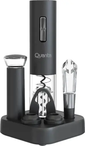 Abridor de Vino Eléctrico Quanta 6 en 1 QTKAV610 - Negro