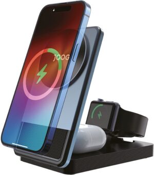 Cargador inalámbrico magnético Joog MagCharger 3 in 1 Qi2 MC3