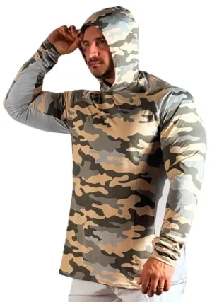 Camiseta Sunflex Confort Dry UV50+ Masculina - Creme