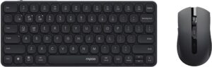 Teclado y Mouse Inalámbrico Rapoo 9050S - Dark grey (Inglés)