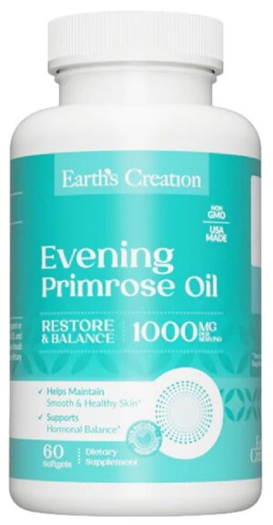 Earth's Creation Natural Evening Primrose Oil 1000MG (60 Softgels)