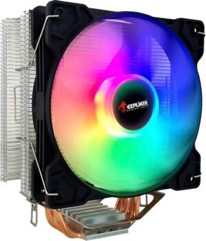 Cooler para CPU Keepdata KD-P4RGB Universal 4 Heat Pipe Negro