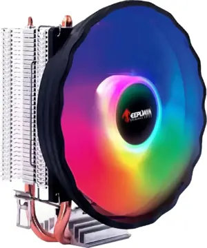 Cooler para CPU Keepdata KD-P2RGB Universal 2 Heat Pipe Negro
