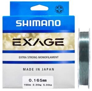 Tanza Monofilamento Shimano Exage EXG15016 5.00lb 0.165mm 150m - Gris