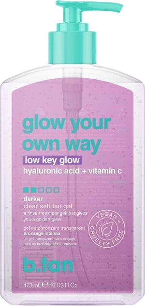 Gel Bronzeador B.Tan Glow Your Own Way Low Key Glow - 473mL