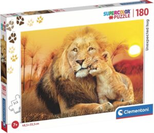 Rompecabeza Unexpected Hug Lions Clementoni - 29785 (180 pzs)