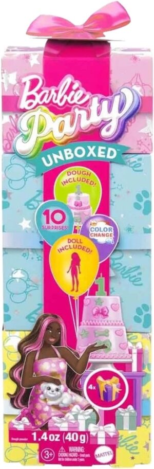Muñeca Barbie Party Unboxed Mattel - JFG71