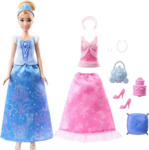 Muñeca Cinderella 2 in 1 Stories Disney Princess Mattel - JCR95