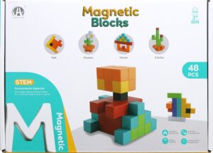 Cubos Magnéticos de Construcción Magnetic Blocks Chuang Huang - CH1232 (48 pzs)