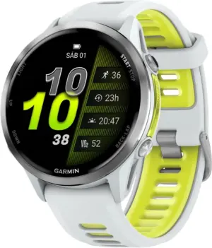 Reloj GPS Garmin Forerunner 970 010-02969-01 Titanium Whitestone/Yellow