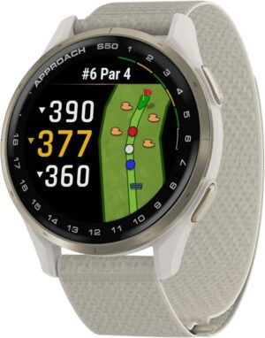 Reloj GPS Garmin Approach S50 Golf 010-03010-01 Cream Gold